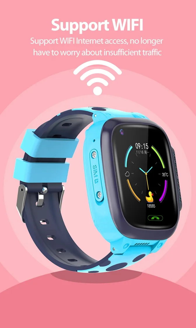 Newest 4G Smart Kids GPS Watch Phone Safety GPS Tracking Anti Lost Waterproof Kids Protect 4G Watches