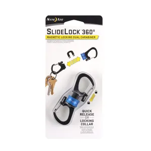 Nite Ize SlideLock 360° Magnetic Locking Carabiner Blue