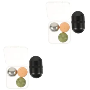 NOLITOY 2sets Jade Facial Roller Skin Tightening for Eyes Neck Face Reduces Dark Circles Relieves Skin Tension Absorption Beauty Tool for Daily Care
