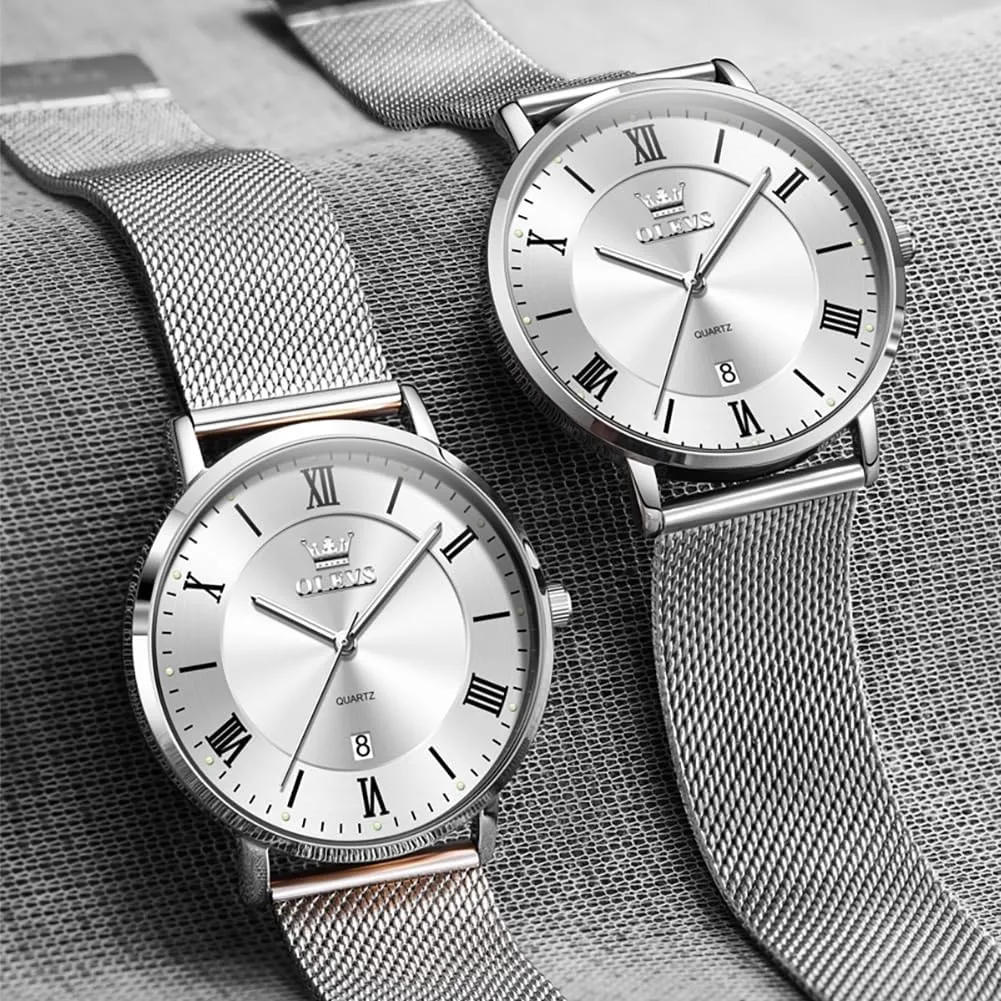 OLEVS Mens Gold Watches Analog Quartz Business Dress Watch Day Date Stainless Steel Classic Luxury Luminous Waterproof Casual Male Wrist Watches