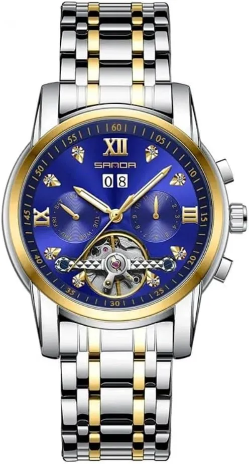 Original Design Mens Flywheel Mechanical Watches Luxury Luminous Automatic Watch Men Fashion Sport Waterproof Clock