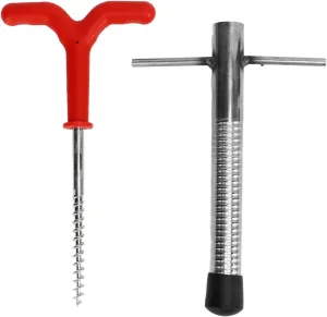 Outdoor Camping Tent Threaded Peg Ice Fishing Shelter Stainless Steel Stake Nail