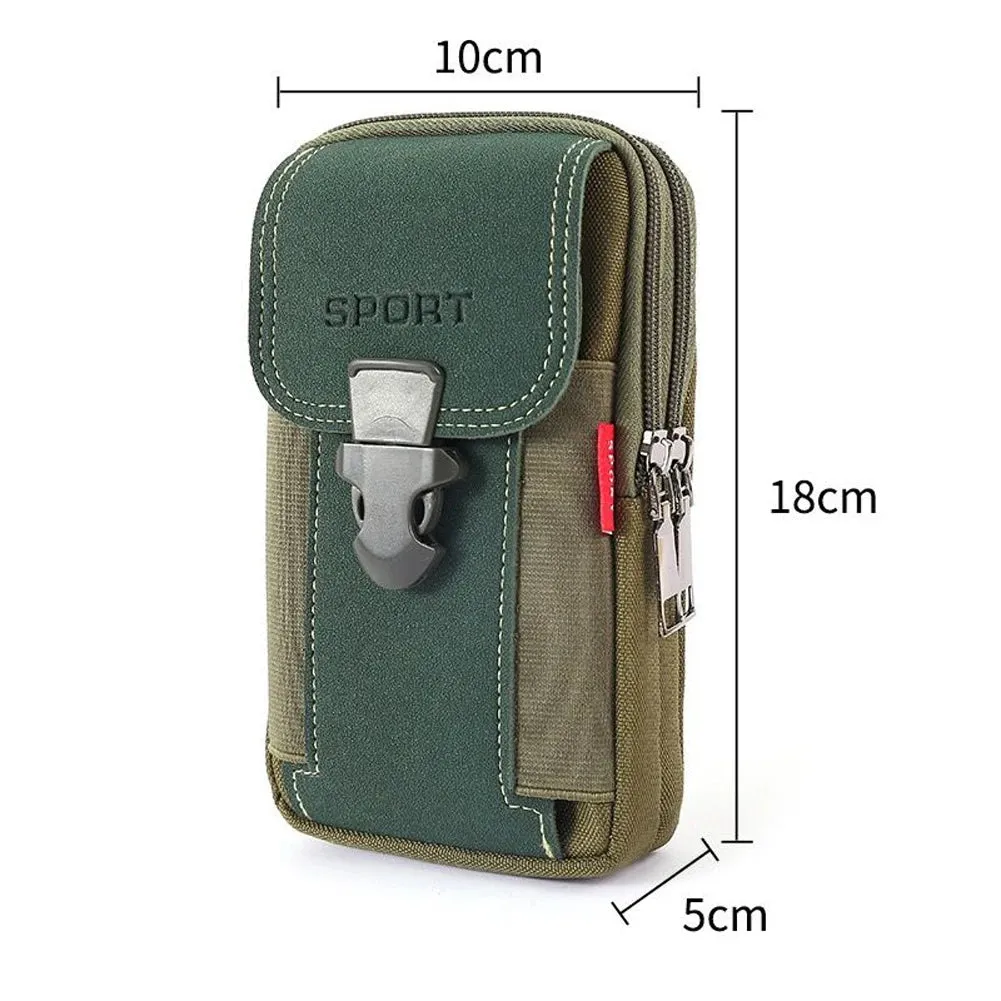 Outdoor Tactical Waist Bag - Small Phone Pocket Military Waist Pack with Molle Attachment