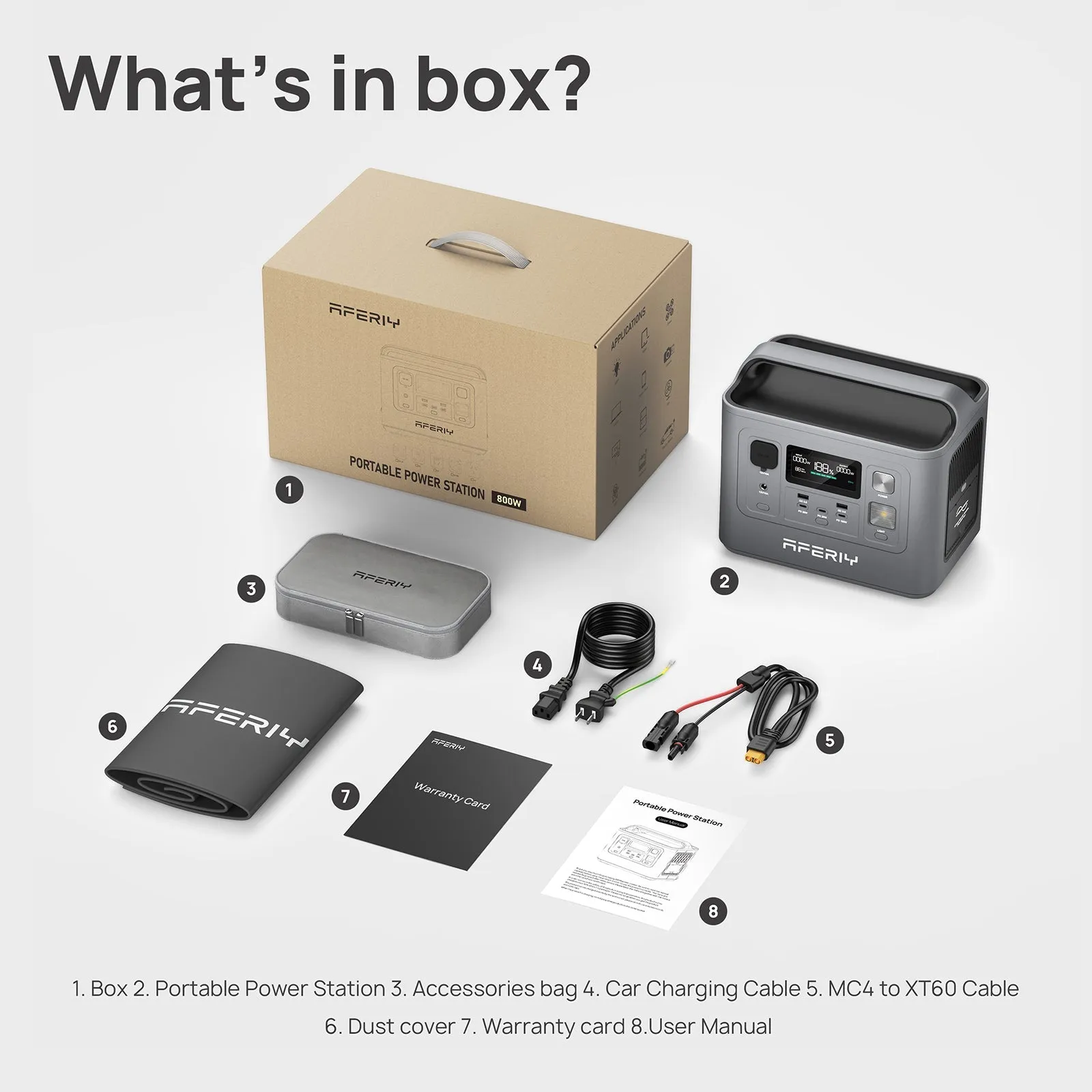 P010 | Portable Power Station 800W 512Wh | AFERIY
