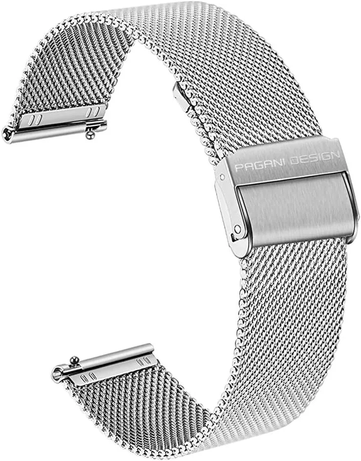 Pagani Design 007-Model Automatic Diving Watches for Men NH35 Movement, Stainless Steel Materials, Rotating Ceramic Bezel, Sapphire Domed Mirror, 100M Waterproof Mechancial Self Winding Wrist Watch