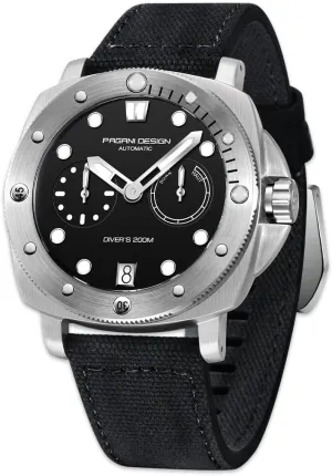Pagani Design 1767 Men's Automatic Watch Synthetic Sapphire Stainless Steel case 20 bar Water-Resistant Leather Strap Casual Men's Watch