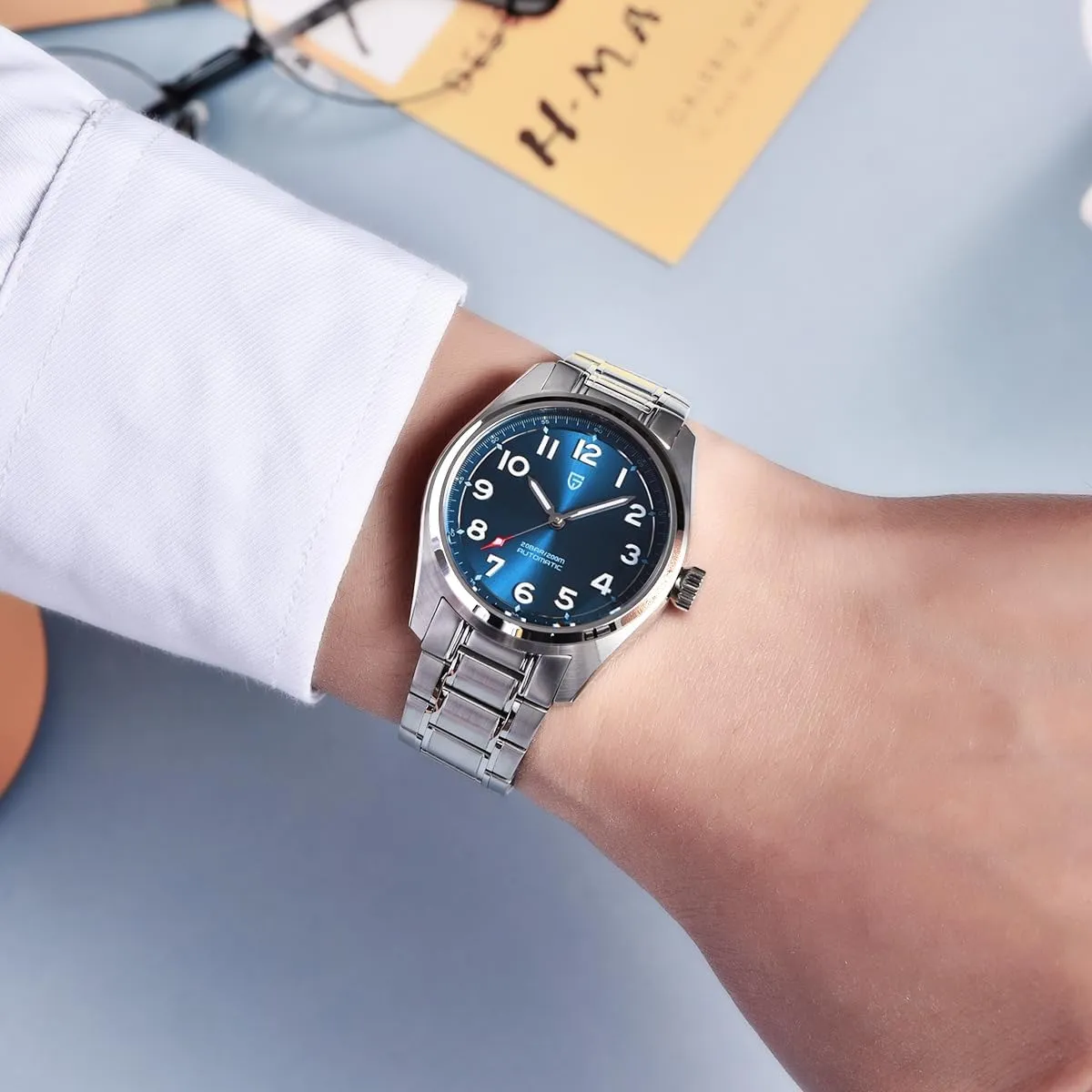 Pagani Design Watches Men Japanese NH35 Movement Automatic Dive Mechanical Sport Waterproof Sapphire Glass Stainless Steel Wrist Watch