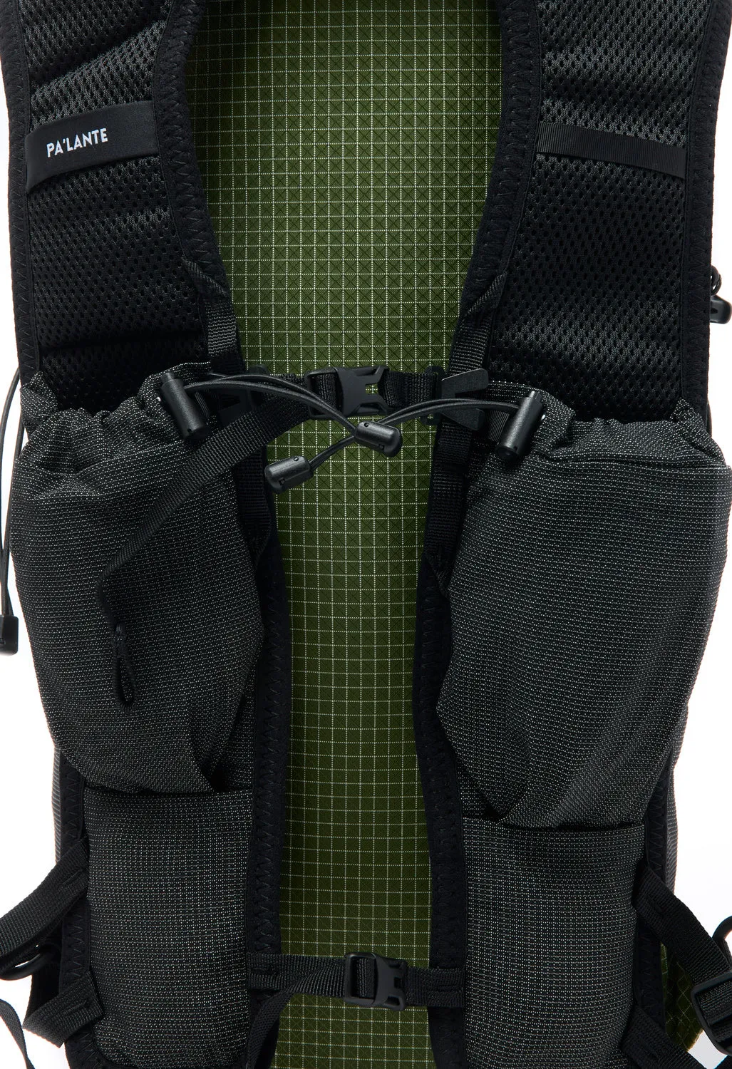 Pa'lante Packs Joey with Pad   Sleeve - Pine Gridstop / Black Uhmwpe Grid Mesh