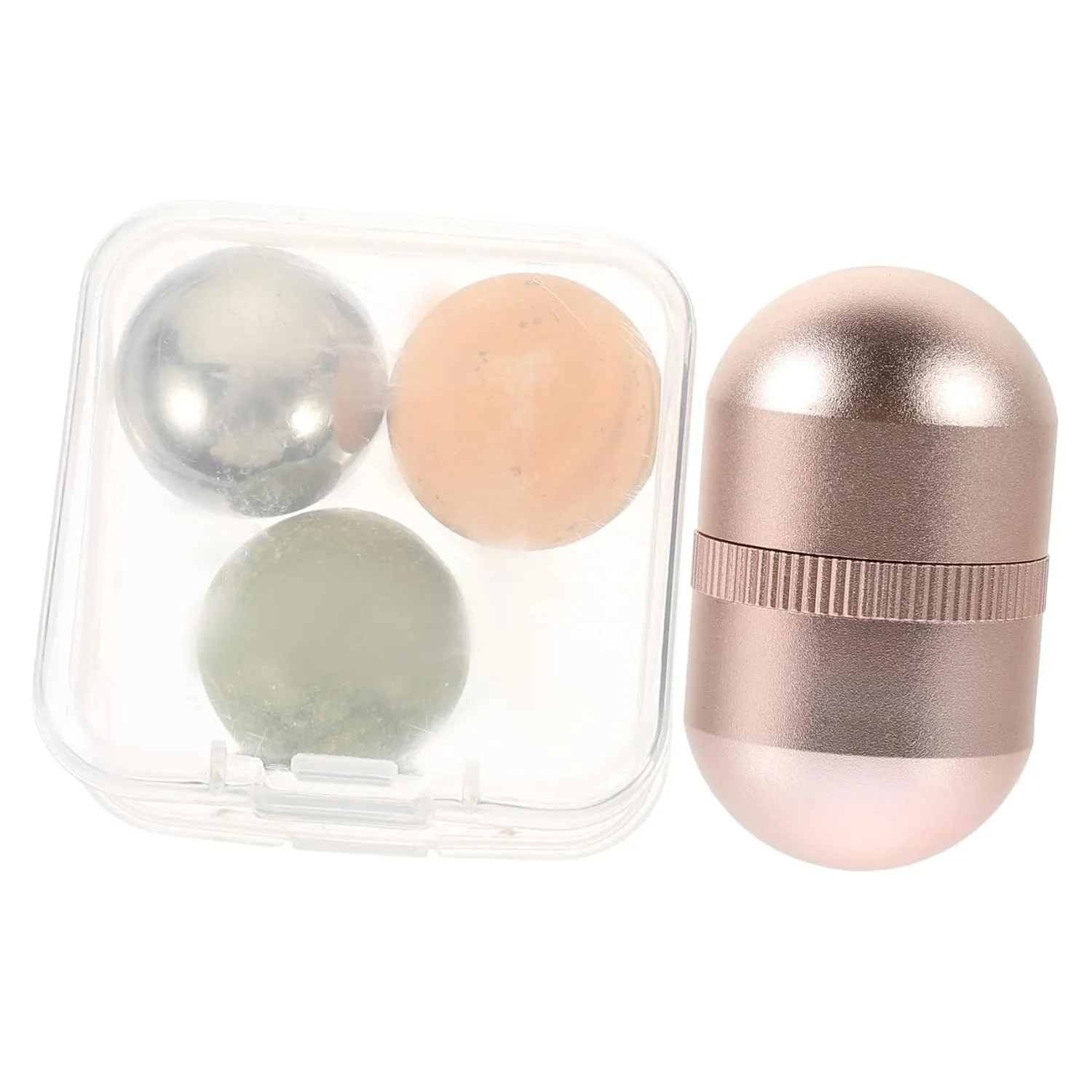 PartyKindom Jade Facial Roller Set Clay Face Roller for Oil Control Eye Rocks for Swollen Eyes for Facials