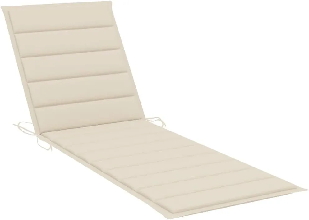 Patio Sun Lounger with Table and Cushion Solid Wood Acaciapatio Recliner Camping Chairs Tanning chairSuitable for Garden Courtyard
