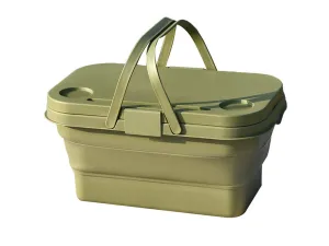 Picnic - Invitation-only sale Outdoor Eco-friendly technology Collapsible Basket Lid Camping Green for with