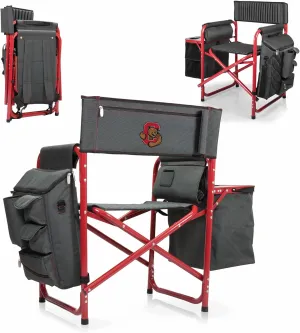 PICNIC TIME NCAA Arkansas Razorbacks Fusion Camping Chair with Side Table and Soft Cooler - Beach Chair for Adults - Lawn Chair