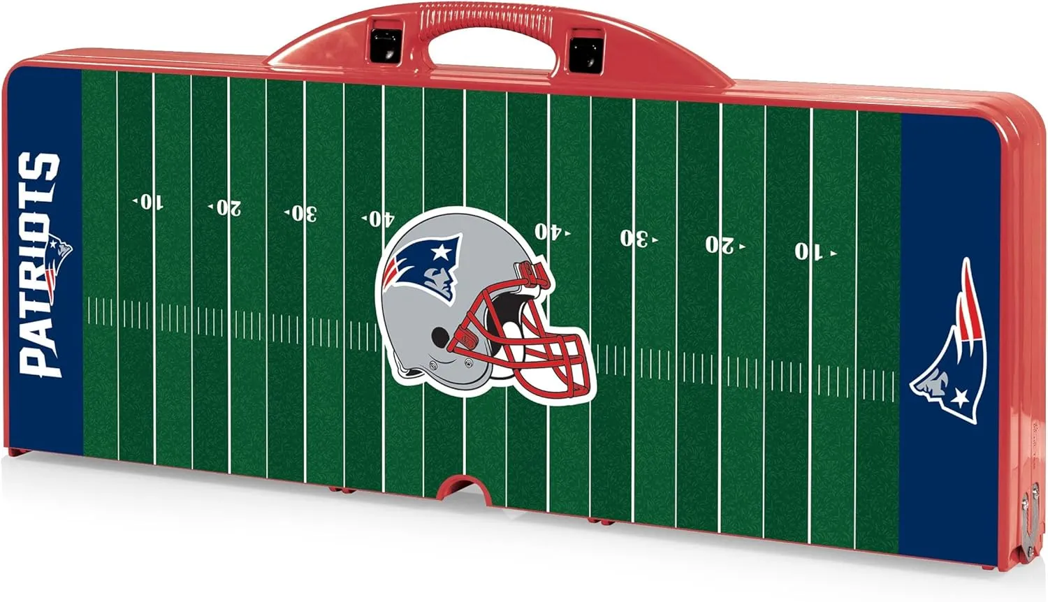PICNIC TIME NFL Picnic Table Portable Folding Table with Seats and Umbrella