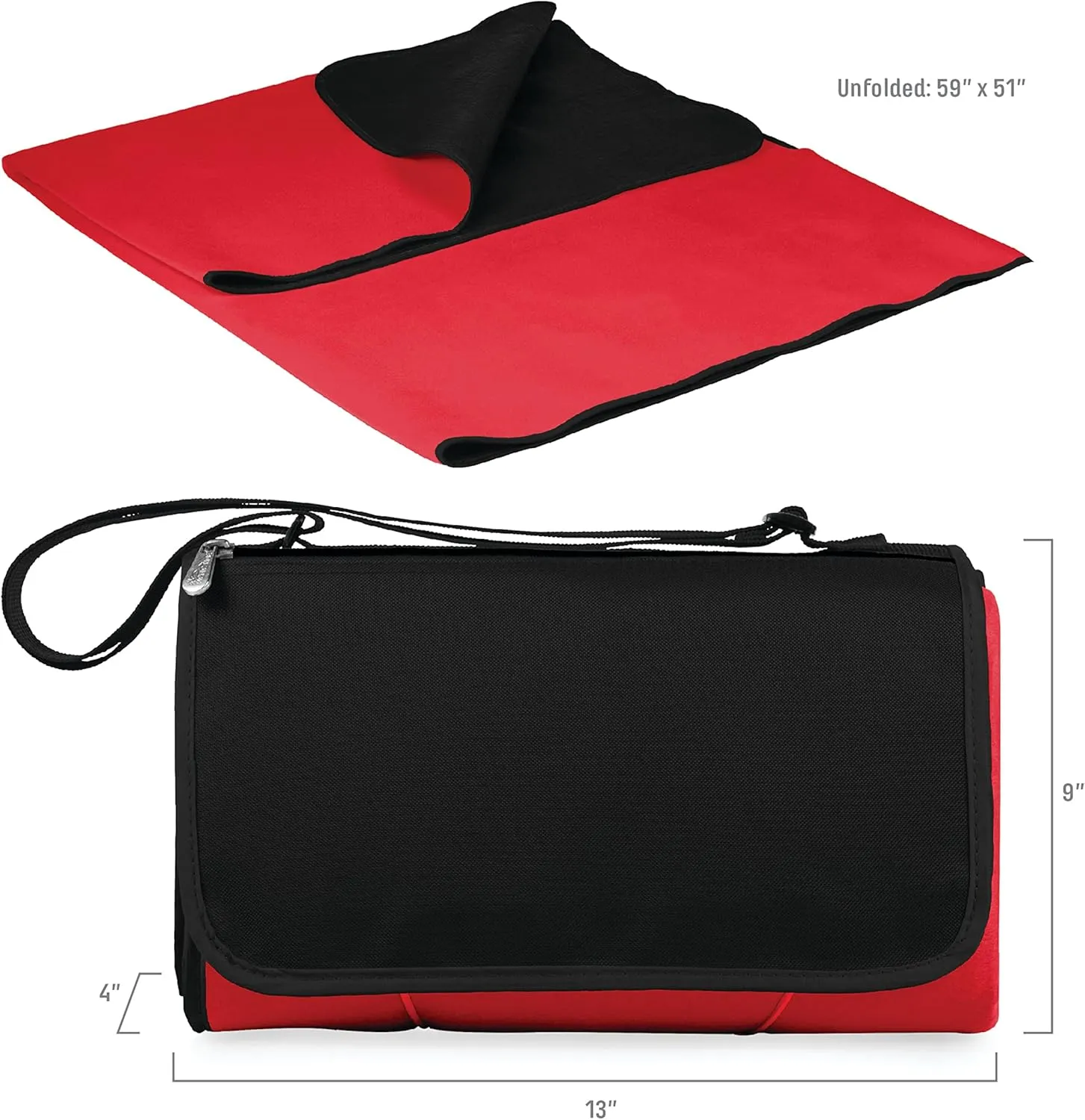 PICNIC TIME NHL Blanket Tote Outdoor Picnic Blanket, Beach Blanket, Camping Blanket