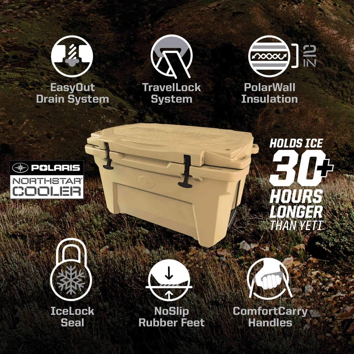 Polaris Northstar Coolers, 15-60 Qt