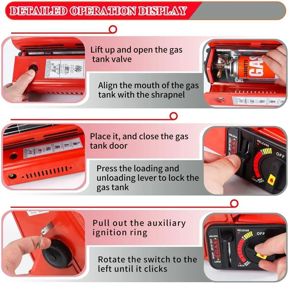 Portable Butan   LPG Gas Heater -Tent heater - Table top heater PS177