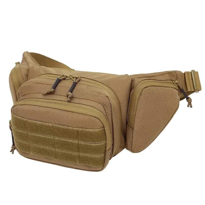 Portable Concealed Carry Waist Bag for Pistols, Tactical Military Design