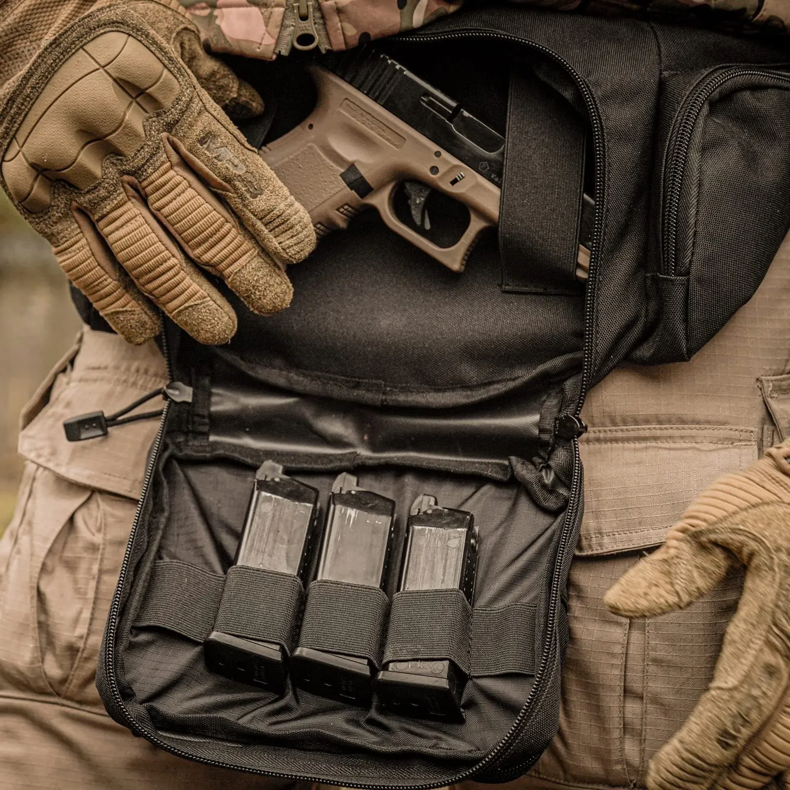 Portable Concealed Carry Waist Bag for Pistols, Tactical Military Design