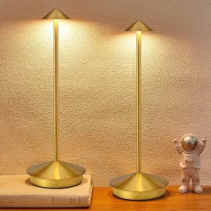 Portable Cordless Table Lamp Modern Led Desk Lamp Rechargeable 2 Pack, 6000mAh Battery Table Light for Dinning Patio Bedroom Camping Coffee shop Restaurant, IP54 Waterproof, Dimmable 3 Light Color
