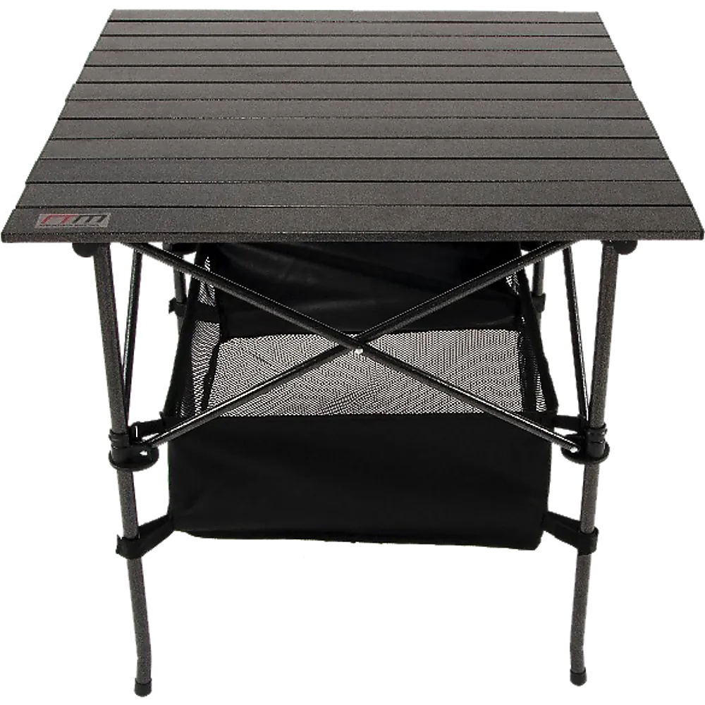 Portable Folding Camping Table with Storage Net and Carrying Bag