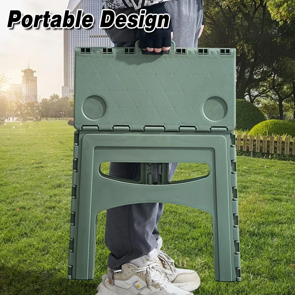 Portable Outdoor Foldable Table and Chairs Set for Camping Picnic Beach Travel