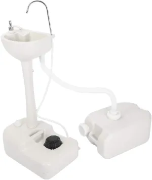 Portable Sink Camping Hand Washing Station with Tank, Soap Dispenser,Towel Holder,Ideal for Outdoor,Travel,RV, Boat, Camper,Tripper Indoor/Outdoor Travel Hygiene Sanitation with Basin, Running Faucet