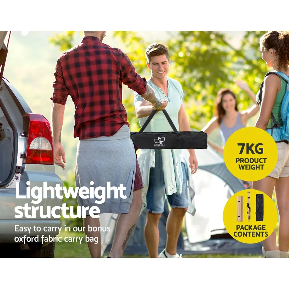 Portable Wooden Picnic Camping Fold Up Table - 90CM