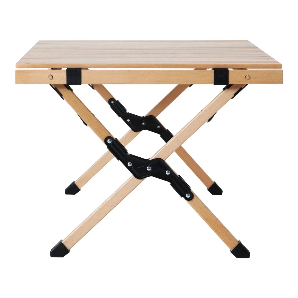 Portable Wooden Picnic Camping Fold Up Table - 90CM