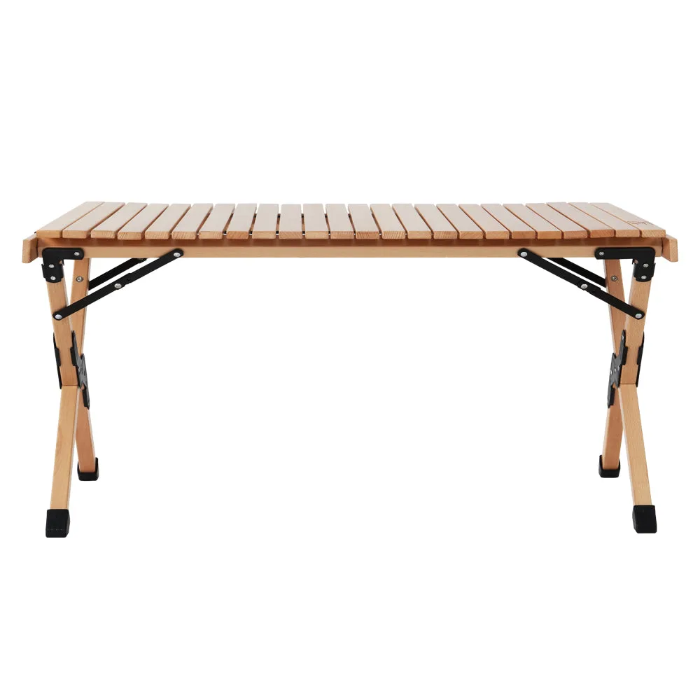 Portable Wooden Picnic Camping Fold Up Table - 90CM