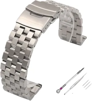 Premium Full Solid Stainless Steel Watch Band Men Watch Straps Wristband Bracelet with Tools