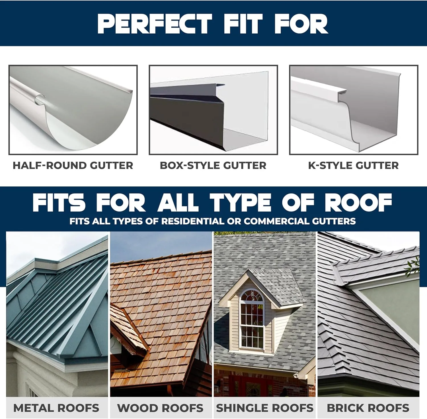 Pro Gutter Guards Leaf Protection 35 Feet Pack Musket Brown, A Contractor-Grade Gutter Guard from Manufacturer, Domestic Aluminum Gutter Covers 5 and 6 Inch Gutters