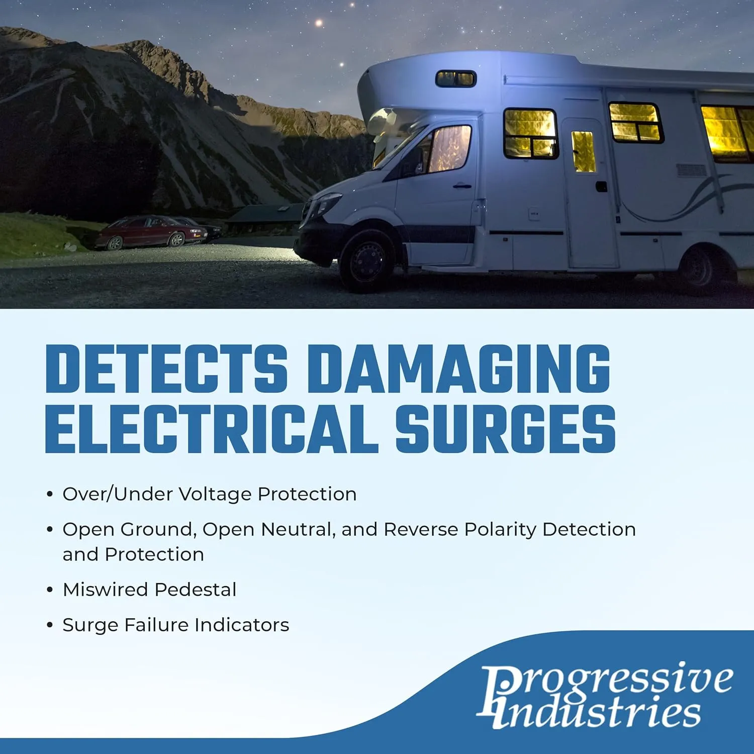 Progressive Industries SSP-30X RV Surge Protector – 50 Amp to 30 Amp RV Adapter – Circuit Analyzer Portable Surge Guard W/Fault Detection & Hardwired Options