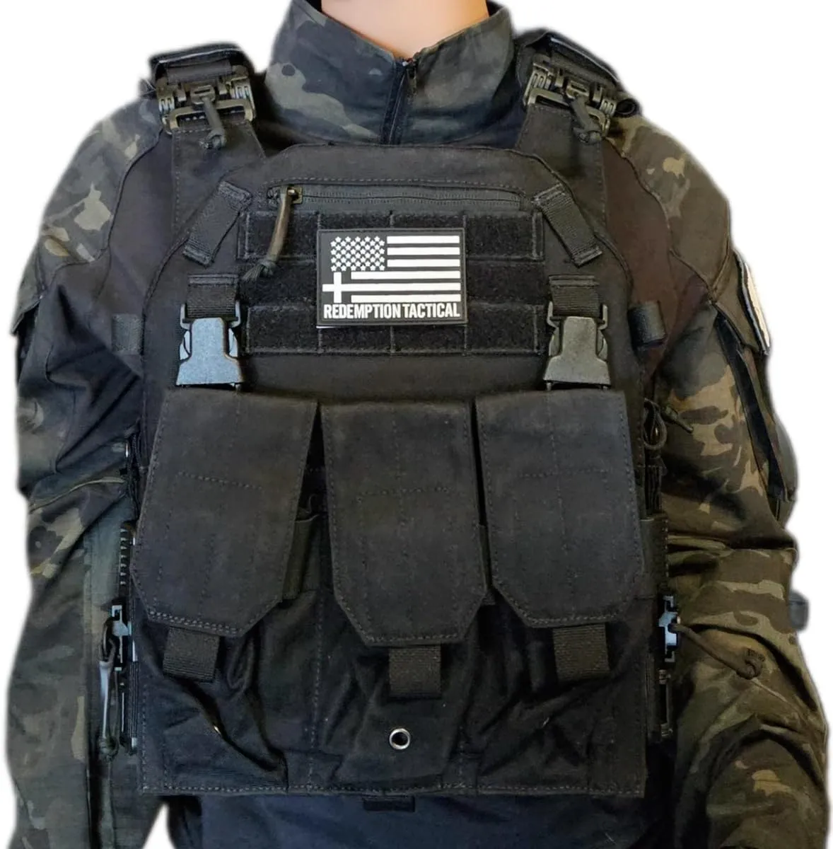 Redemption Tactical Archangel 2.0 Tactical Vest with Zippered Flatpack and Side Cummerbund Pockets