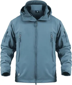 ReFire Gear Men's Army Special Ops Military Tactical Jacket Softshell Fleece Hooded Outdoor Coat