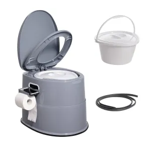 Removable Commode Camping Bucket & Lids, 1.3 Toilet Trips Potty Gal Toilet Paper Dual with Travel Holder, Outdoor On-demand assistance Long Camping, Detachable Inner Kids Portable for Sustainable with Porta Adults Road for VEVOR Car