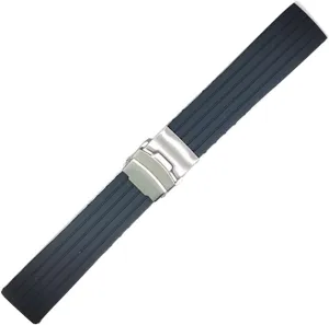 RHAIYAN 18mm 20mm 22mm 24mm Sport Silicone Watch Band Strap Men Women Universal Waterproof Rubber Watchband Wrist Bracelet Accessories Specific (Color : Grey S, Size : 20mm)