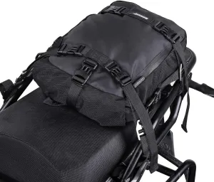 Rhinowalk Motor Pannier Bag 10/20/30L Multifunctional Waterproof Rear Rack Trunk Motorcycle Seat Bag (Black-10L)