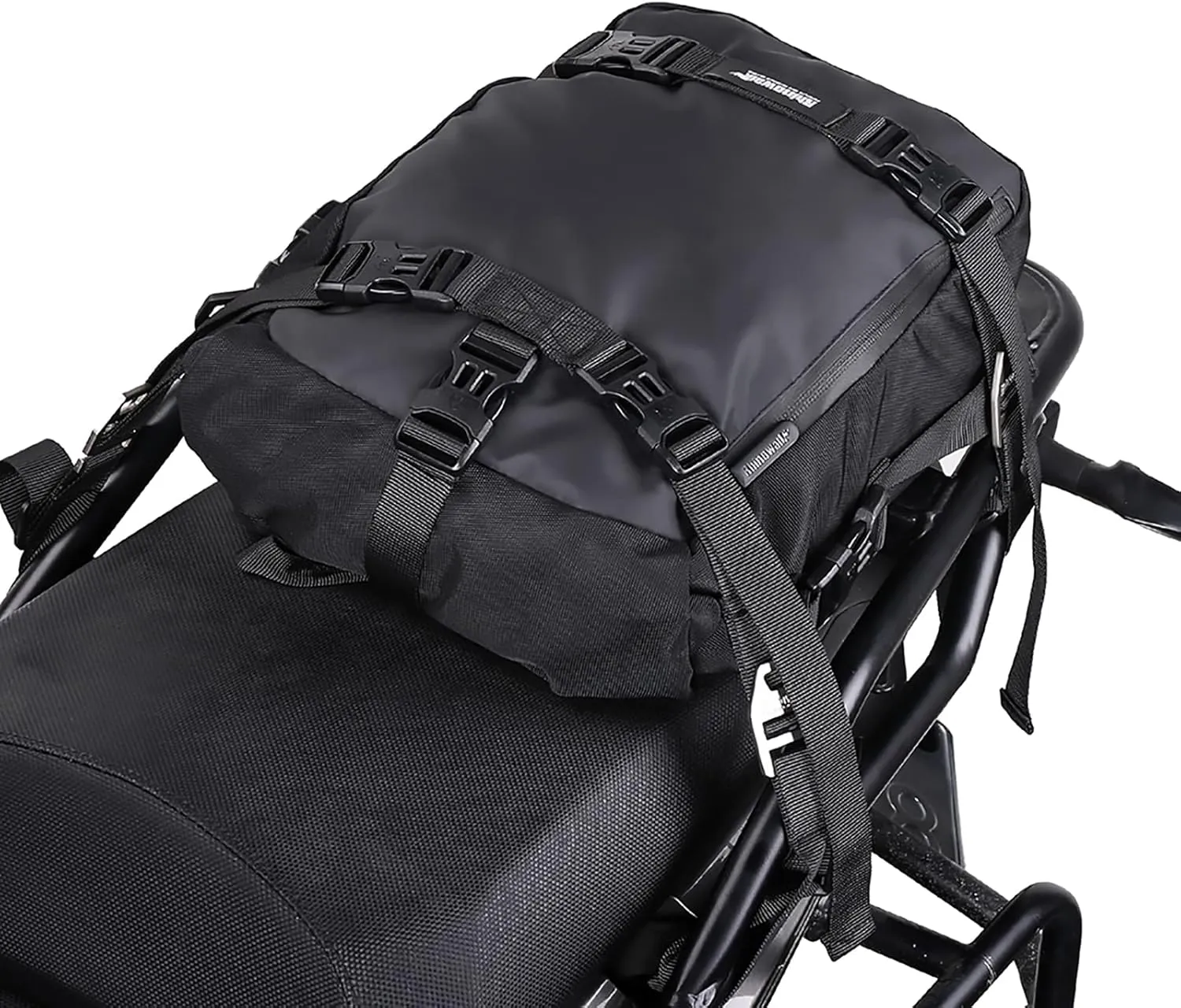 Rhinowalk Motor Saddle Bag Motorcycle Pannier Bag Waterproof Multifunctional Rear Rack Trunk Seat Bag (Black, 10L)