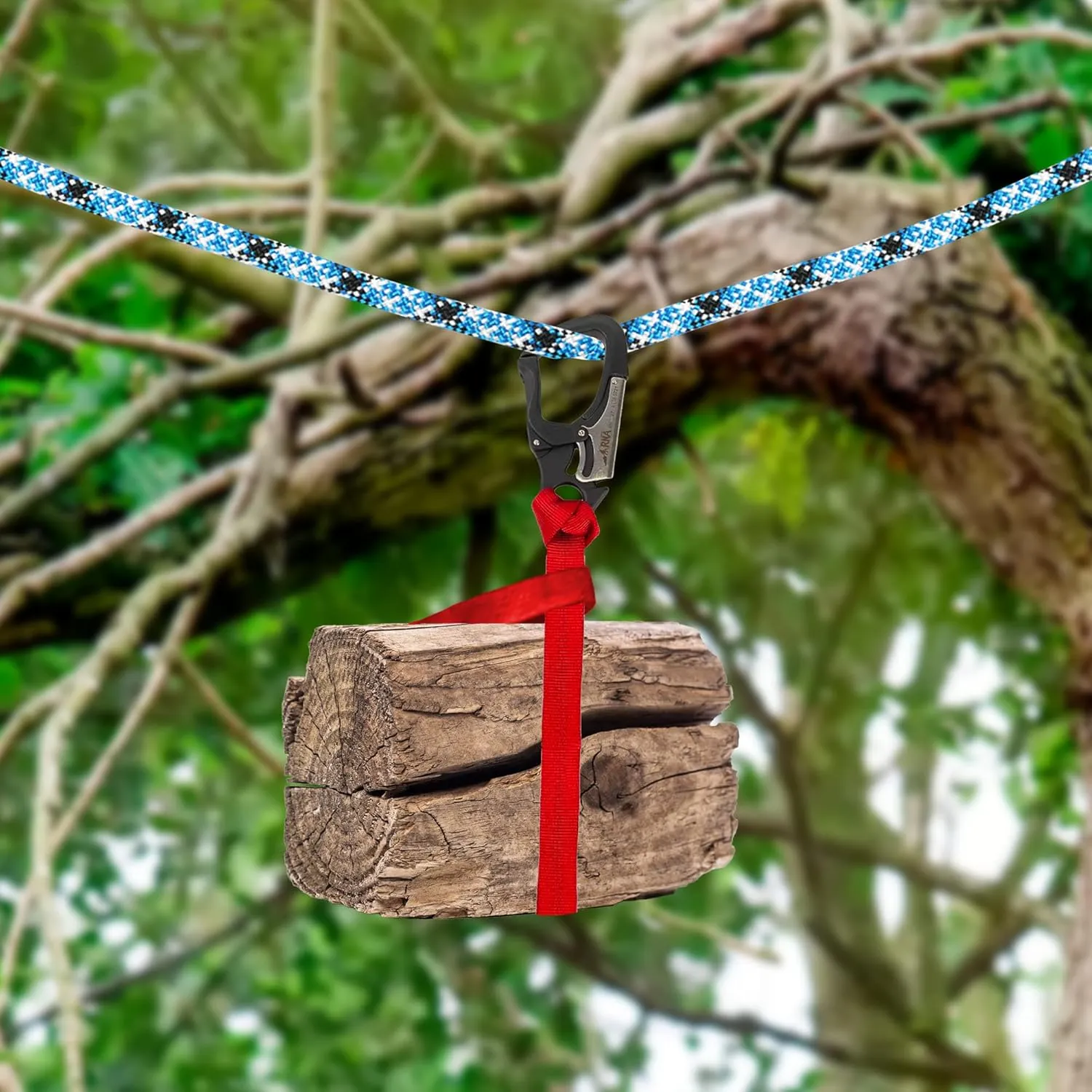 RNA Rock-N-Arbor Squatch Draw Speed Line Slings, 1-Inch Nylon Speed Line with Double-Action Snap Hook, Arborist and Rigging Gear