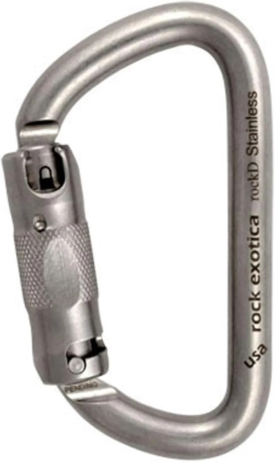 Rock Exotica Rock-D Auto-Lock Stainless Steel Carabineer