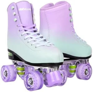 Roller Skate for Women and Men, Classic Design High-Top PU Leather Quad Roller Skates for Outdoor and Indoor, Rollerskates for Beginner Size 6/7/8/9/10/11