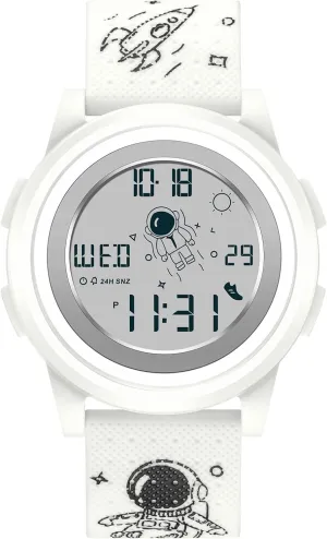RORIOS Men's Casual Wristwatch Simple Digital Multifunctional Electronic Watches Sport Waterproof Watch for Men with Rubber Strap