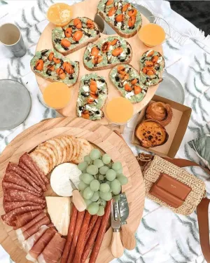 Round Portable Timber Picnic Table