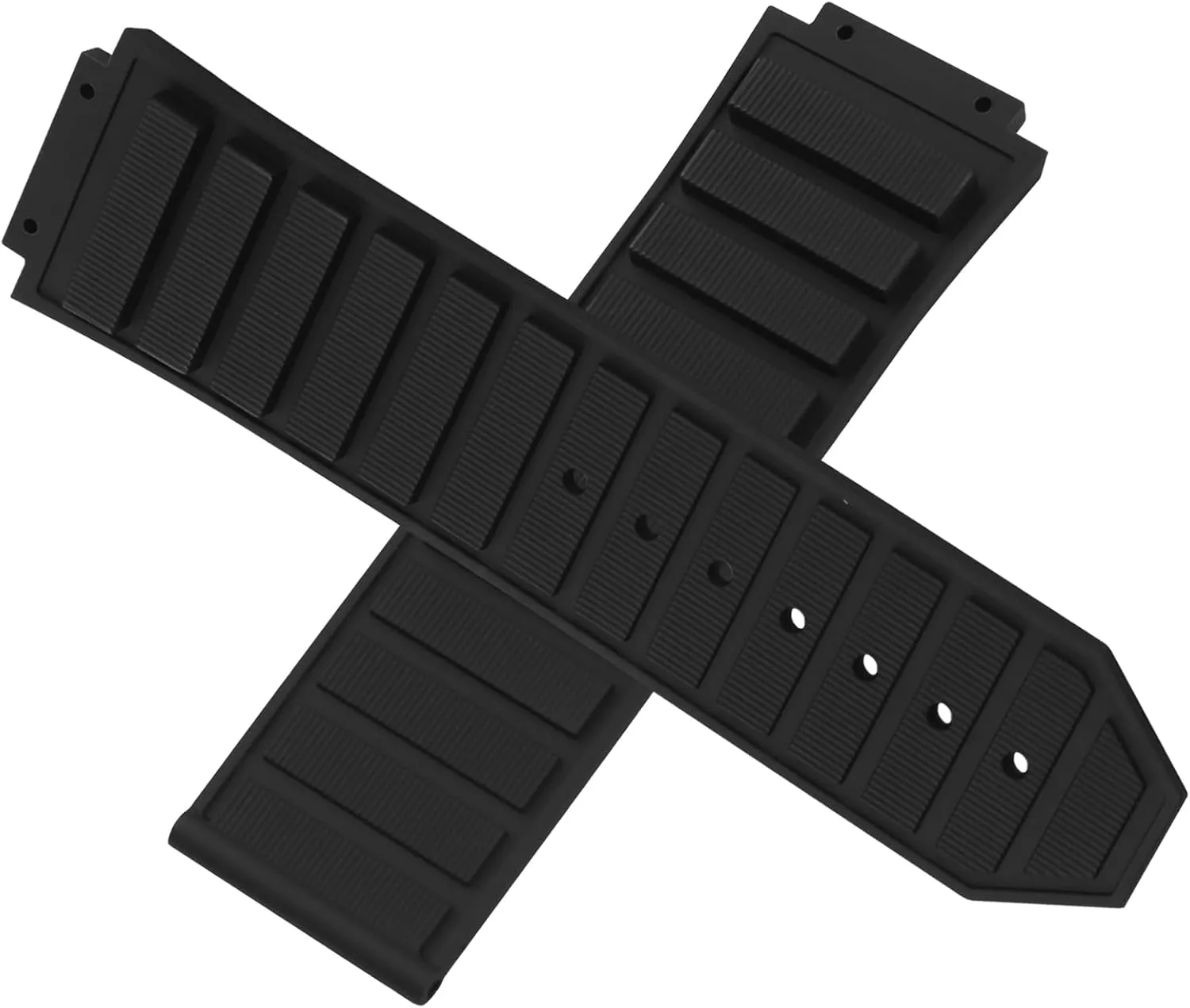 Rubber 27mm Silicone Watch Bands Replacement Fit for Hublot 19mm*27mm*24mm Watch Strap Wirstband (without metal buckle) For Women and men