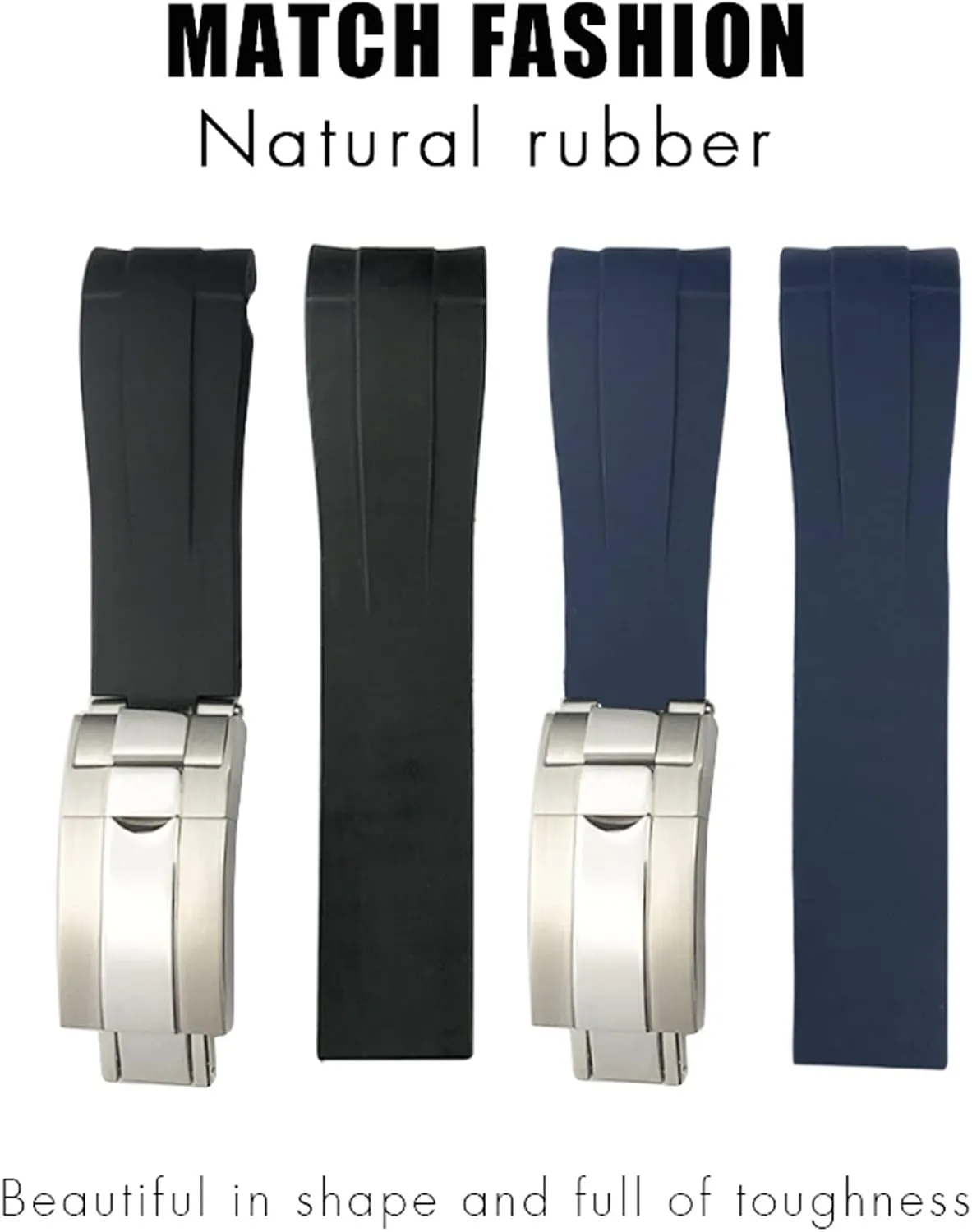 Rubber Strap 20mm 21mm Fit for Rolex DEEPSEA Sea-Dweller Submariner Waterproof Sports Silicone Watch Strap