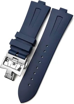 Rubber Watch Strap For Vacheron Constantin Overseas Waterproof Sport Replacement Watchband 25mm * 8mm