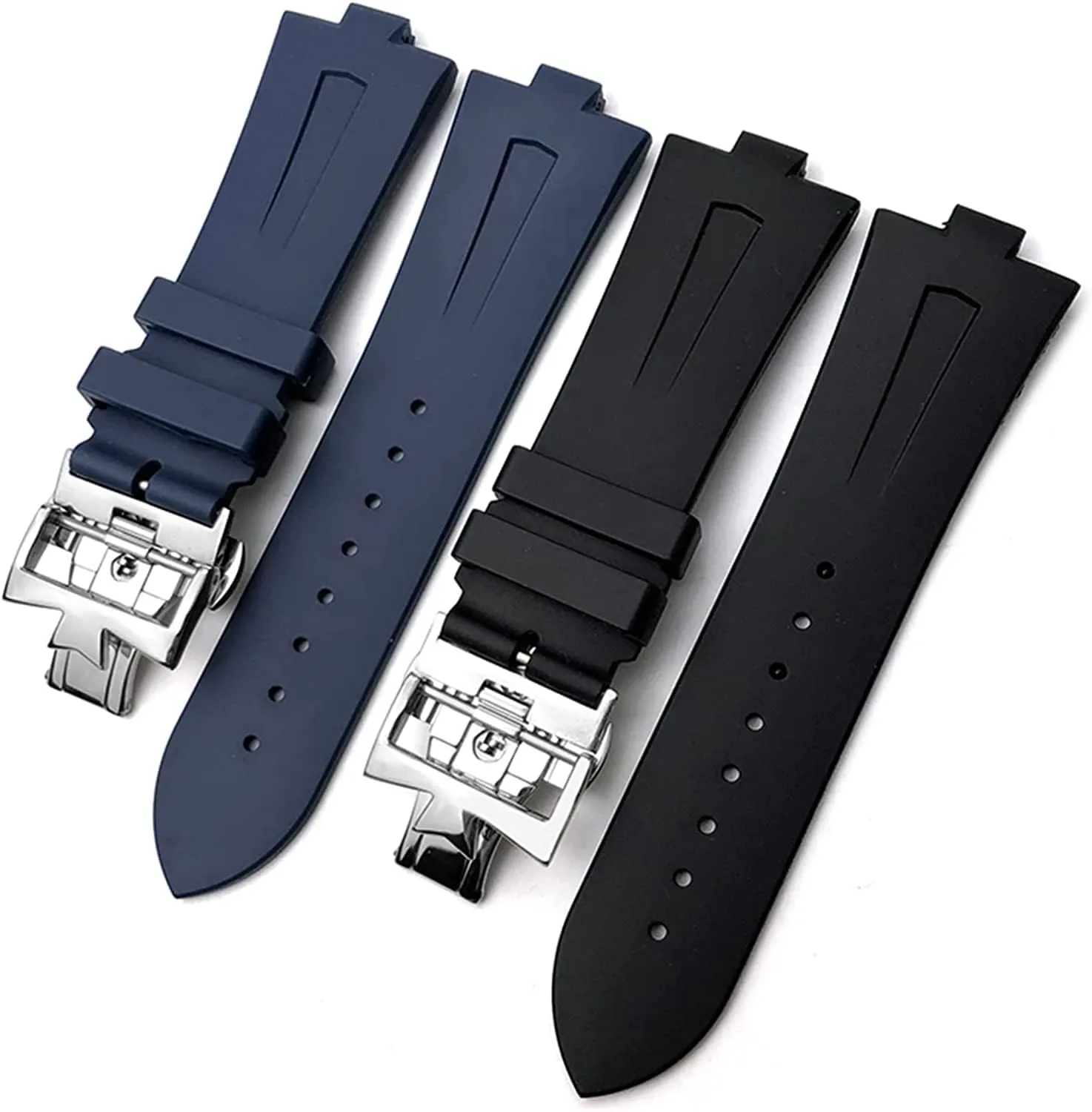 Rubber Watch Strap For Vacheron Constantin Overseas Waterproof Sport Replacement Watchband 25mm * 8mm