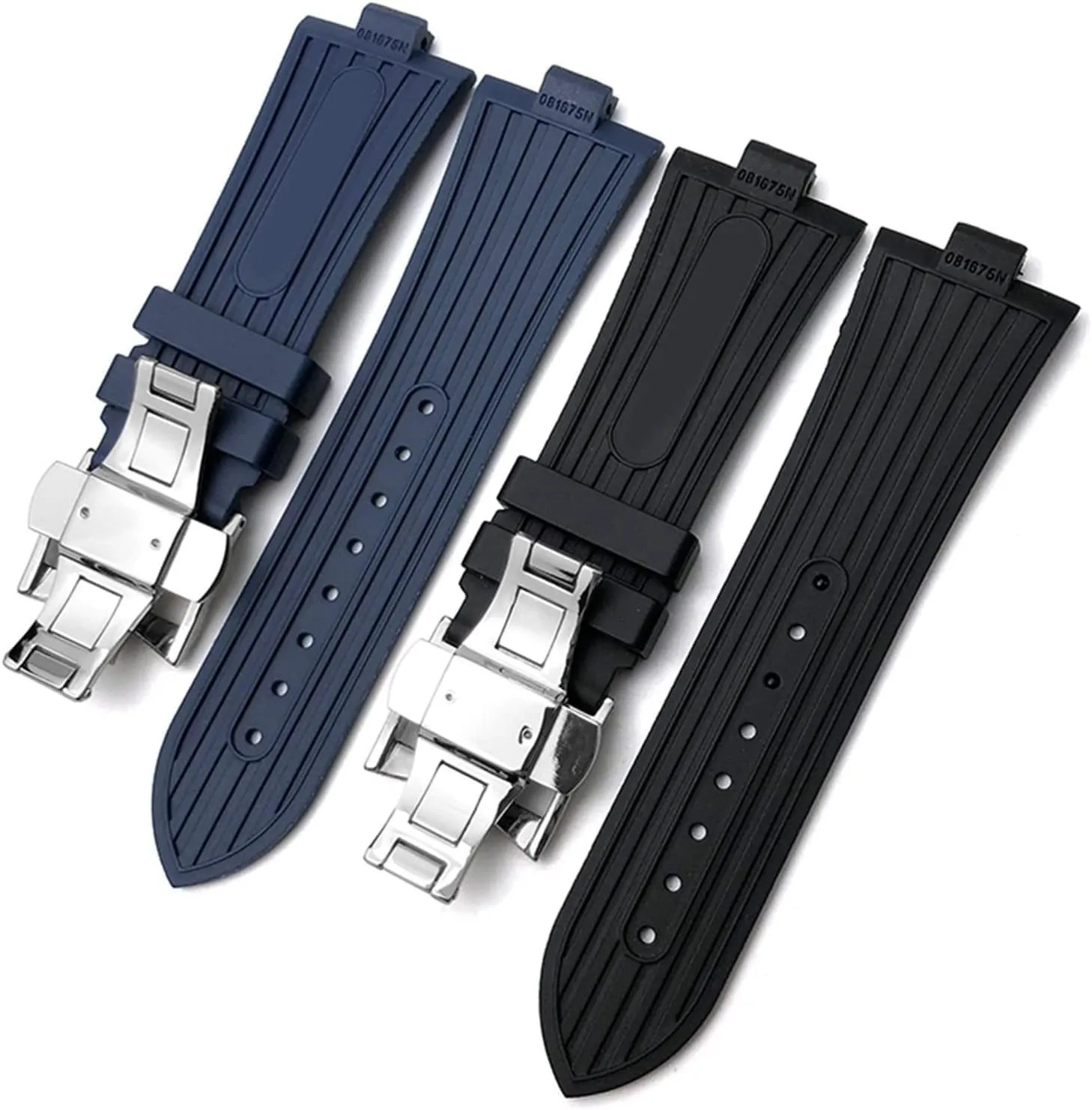 Rubber Watch Strap For Vacheron Constantin Overseas Waterproof Sport Replacement Watchband 25mm * 8mm