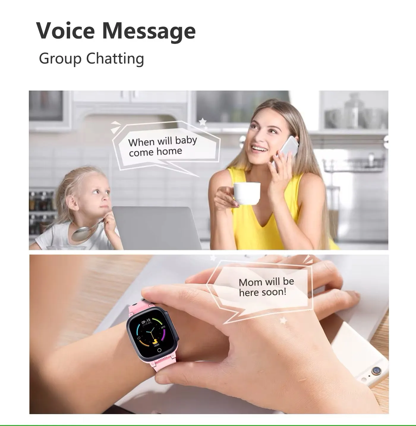 RYNX | Kids 4G & Wifi Gps Location Tracker Sos Smartwatch With Video Call For Girls & Boys