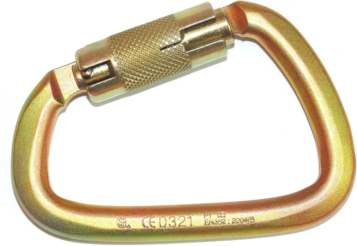 S01813-S Steel Carabiner 50kn (11,200 lb) Rated, Twist Auto Lock, ANSI Certified (Qty: 1)